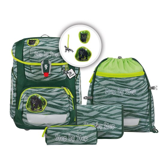 Step by Step Circle School bag set 5-piece green