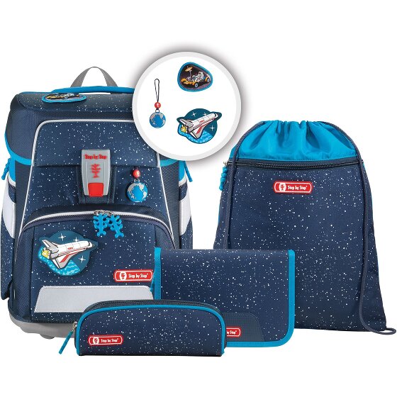 Step by Step Space school bag set 5pcs. blue