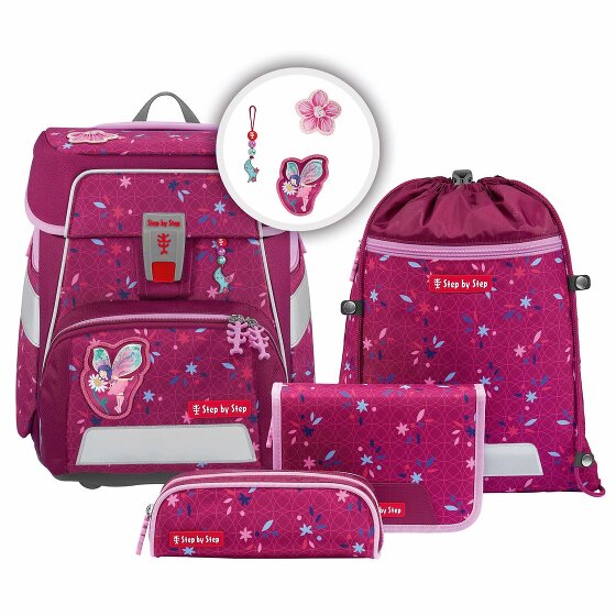 Step by Step Space school bag set 5pcs. hot pink