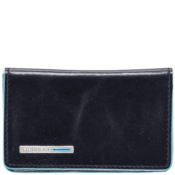 Piquadro Blue Square business card case leather 10 cm blue