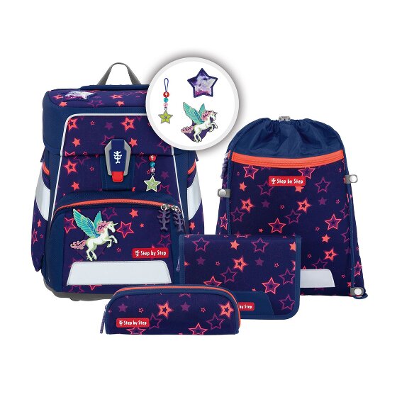 Step by Step Space Shine School bag set 5-piece purple