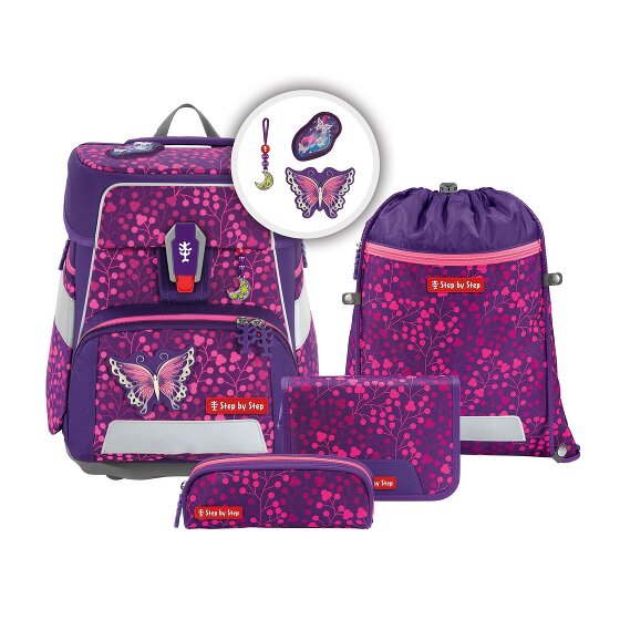 Step by Step Space Shine School bag set 5-piece hot pink