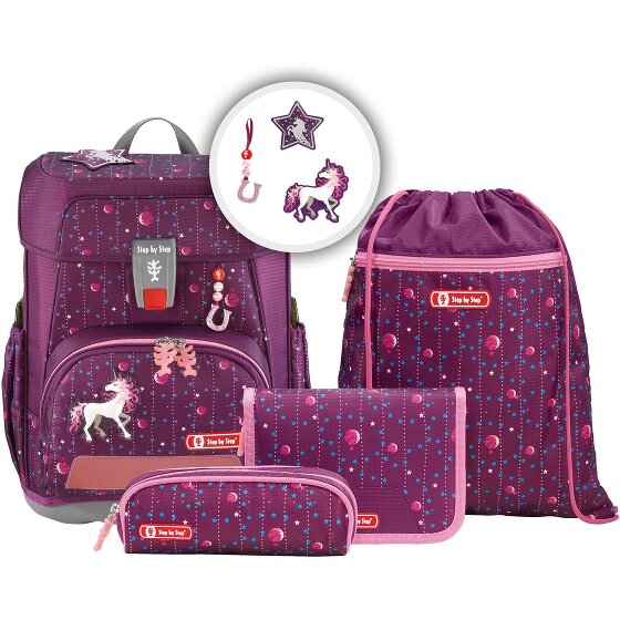 Step by Step Cloud school bag set 5pcs. purple