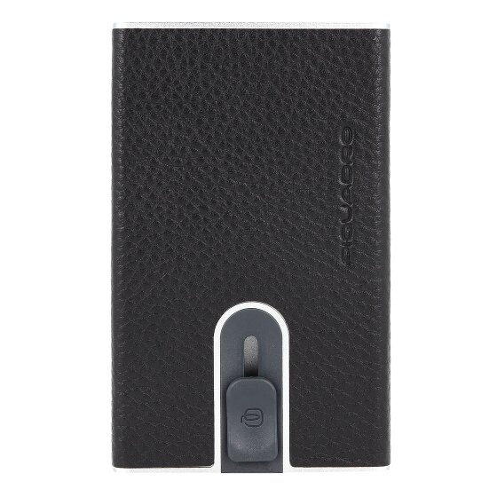 Piquadro Modus Credit card case RFID protection Leather 6 cm black