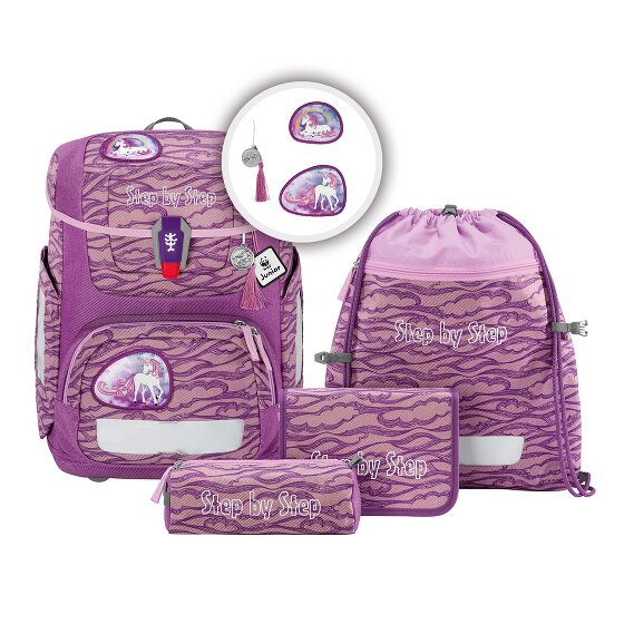 Step by Step Circle School bag set 5-piece purple