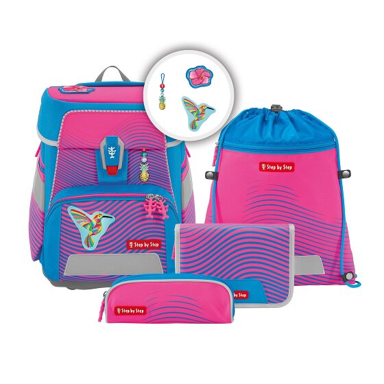 Step by Step Space Neon School bag set 5-piece pink