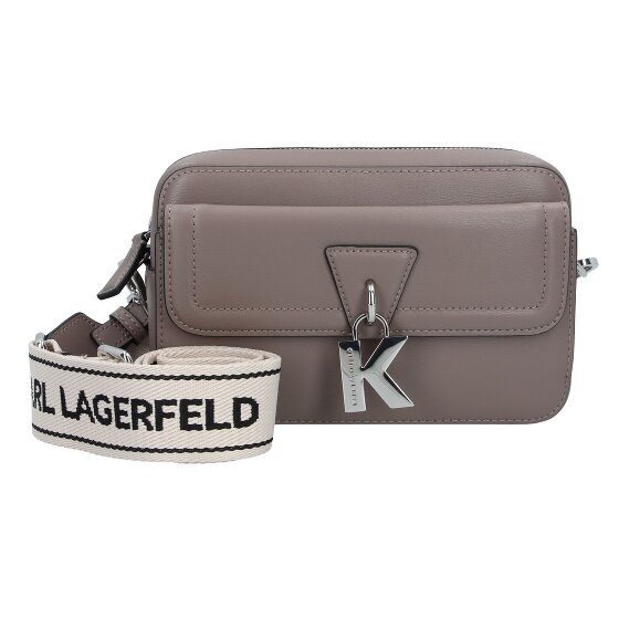 Karl Lagerfeld Lock Shoulder bag Leather 21 cm brown