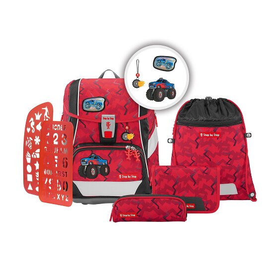 Step by Step 2in1 Plus School bag set red