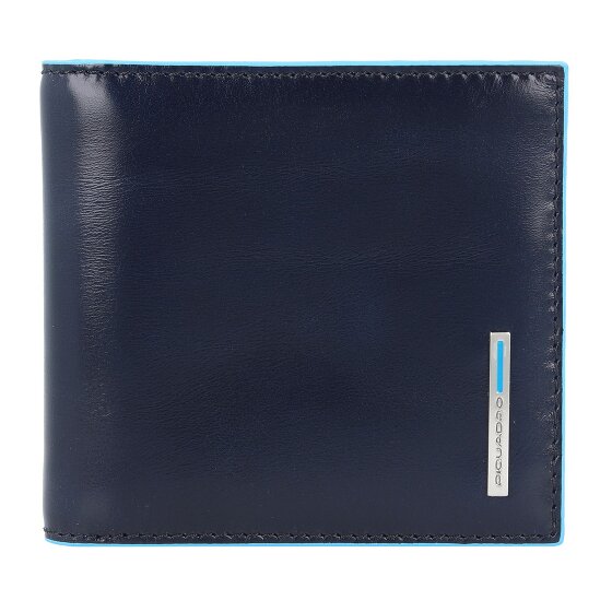 Piquadro Blue Square wallet leather 10 cm blue