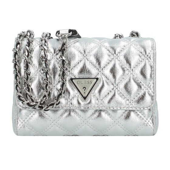 Guess Giully Mini Bag Shoulder Bag 18 cm silver coloured