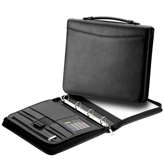 d&n Easy Business Writing Case I Leather 34 cm black