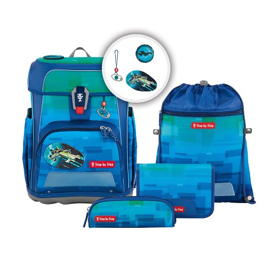 Step by Step Cloud Ocean School bag set blue