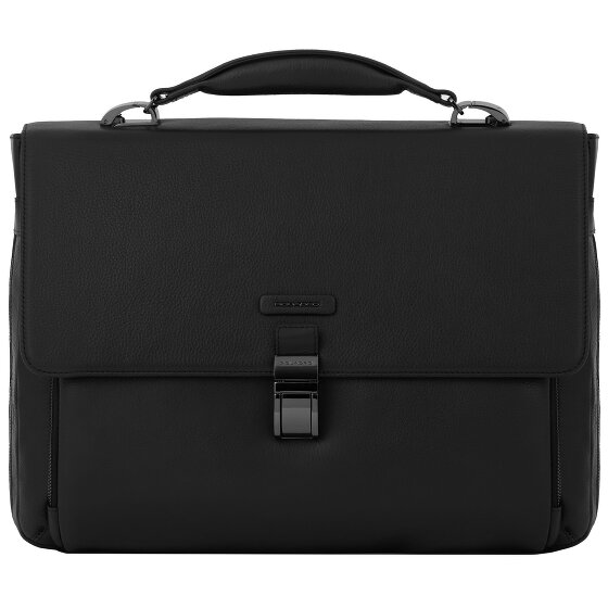 Piquadro Modus Briefcase Leather 40 cm Laptop compartment black