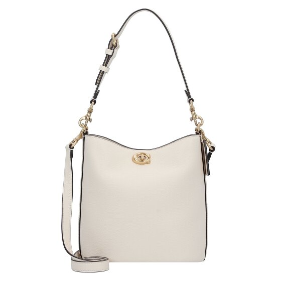 Coach Willow Shoulder Bag Leather 21 cm beige