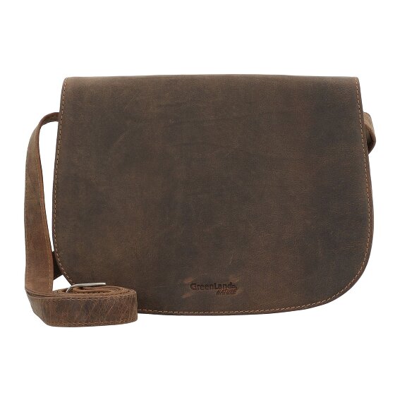 Greenland Nature Stone shoulder bag leather 28 cm grey