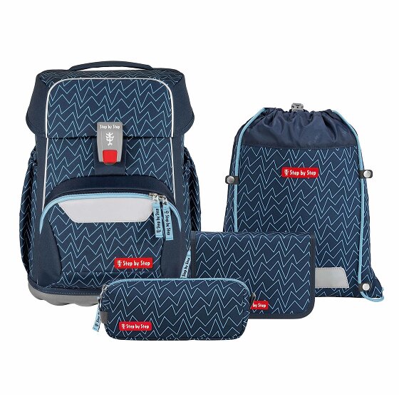 Step by Step Basis School bag set 4-piece blue