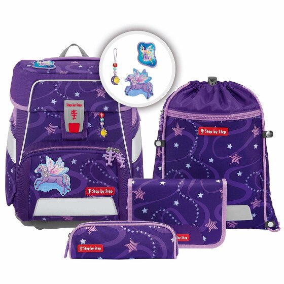 Step by Step Space school bag set 5pcs. red