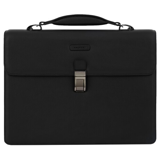 Piquadro Modus Briefcase Leather 40 cm Laptop compartment black