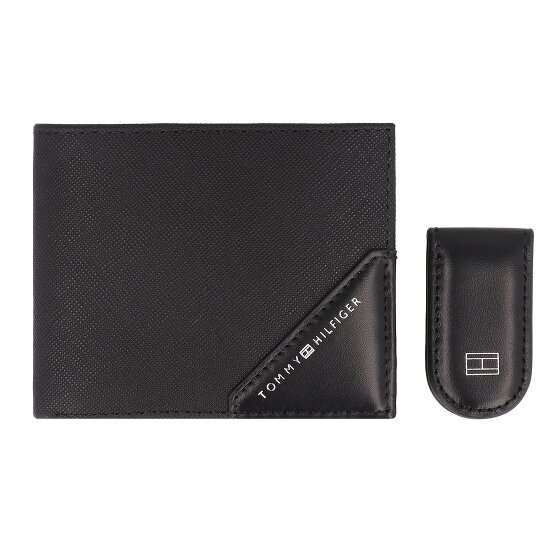 Tommy Hilfiger TH Saffiano Wallet RFID protection Leather 11 cm Gift box black