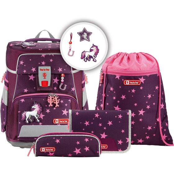 Step by Step Space school bag set 5pcs. red