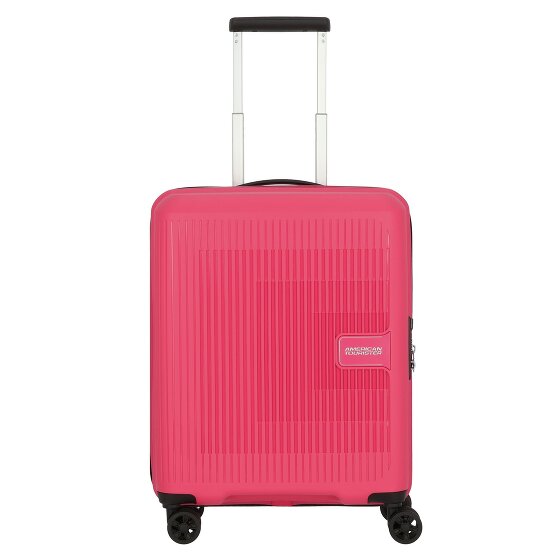 American Tourister AeroStep 4 wheels Cabin trolley 55 cm with expansion pleat hot pink