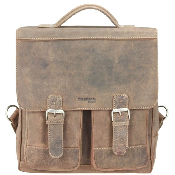 Greenland Nature Stone shoulder bag messenger leather 33 cm grey