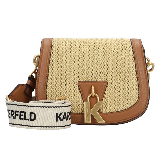 Karl Lagerfeld lock Shoulder bag Leather 21 cm brown