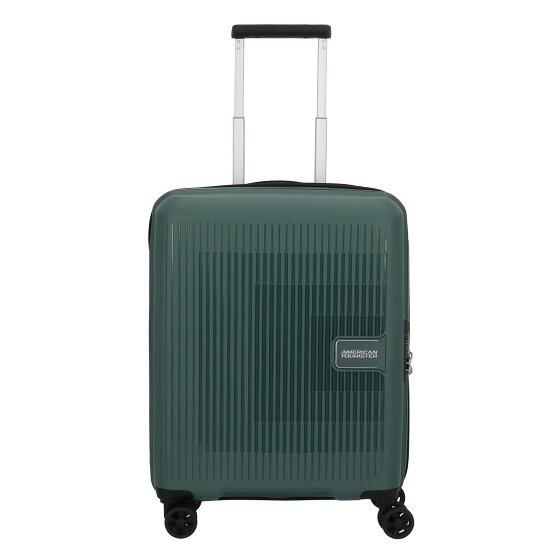 American Tourister AeroStep 4 wheels Cabin trolley 55 cm with expansion pleat green