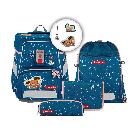 Step by Step Space school bag set 5 pieces petrol