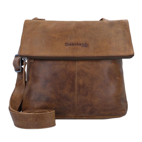 Greenland Nature Montana shoulder bag leather 28 cm brown