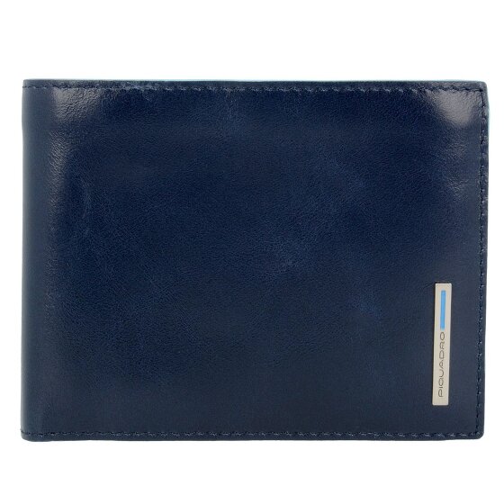 Piquadro Blue Square wallet leather 12.5 cm blue