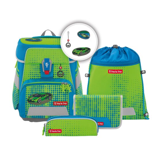 Step by Step Space Neon School bag set 5-piece green