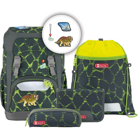 Step by Step Giant school bag set 5pcs. green