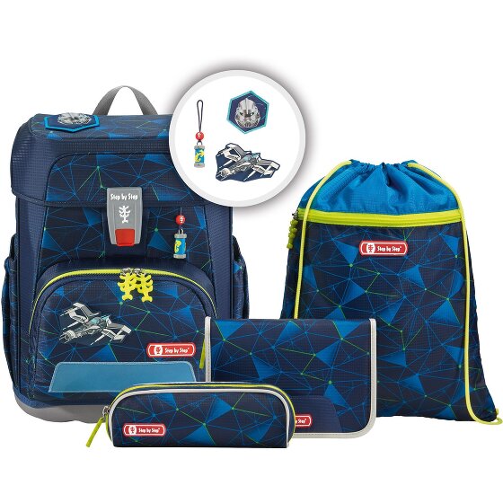 Step by Step Cloud school bag set 5pcs. blue