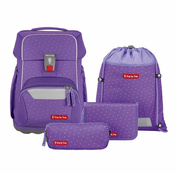 Step by Step Basis School bag set 4-piece purple