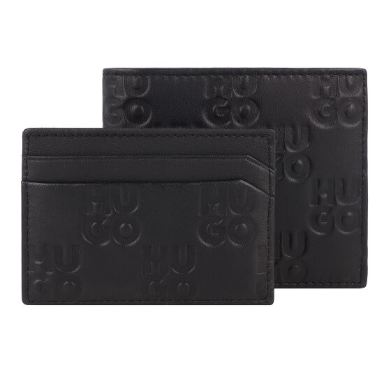 Hugo Wallet gift box leather 2 pcs. black